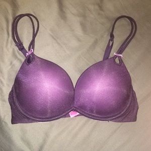 Purple shimmery bra
